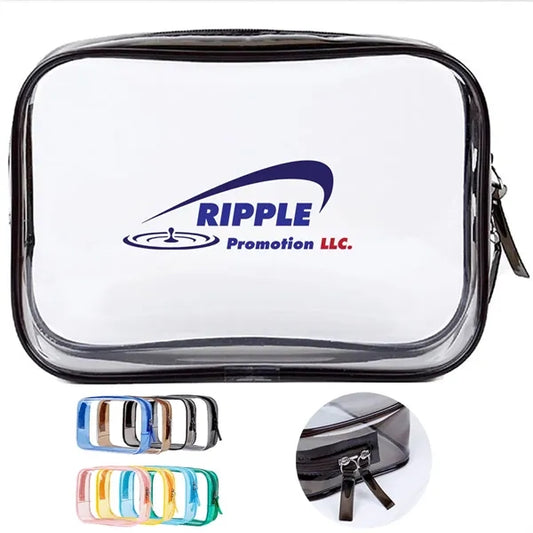 Transparent toiletries storage colorful travel bag cosmetics