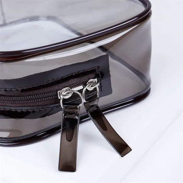Transparent toiletries storage colorful travel bag cosmetics