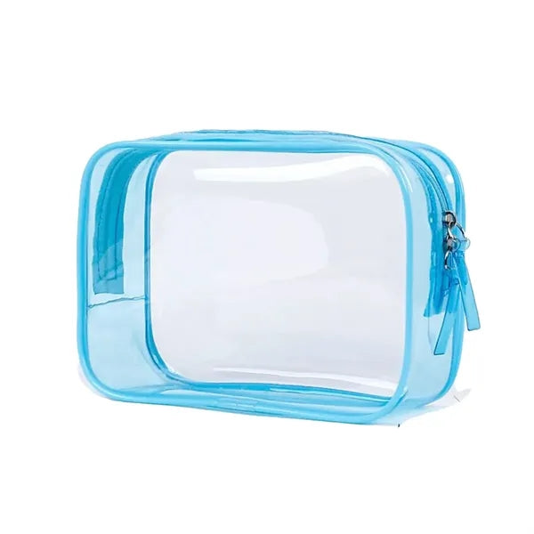 Transparent toiletries storage colorful travel bag cosmetics