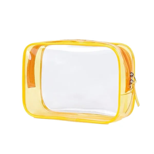 Transparent toiletries storage colorful travel bag cosmetics