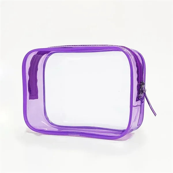 Transparent toiletries storage colorful travel bag cosmetics