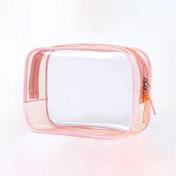Transparent toiletries storage colorful travel bag cosmetics
