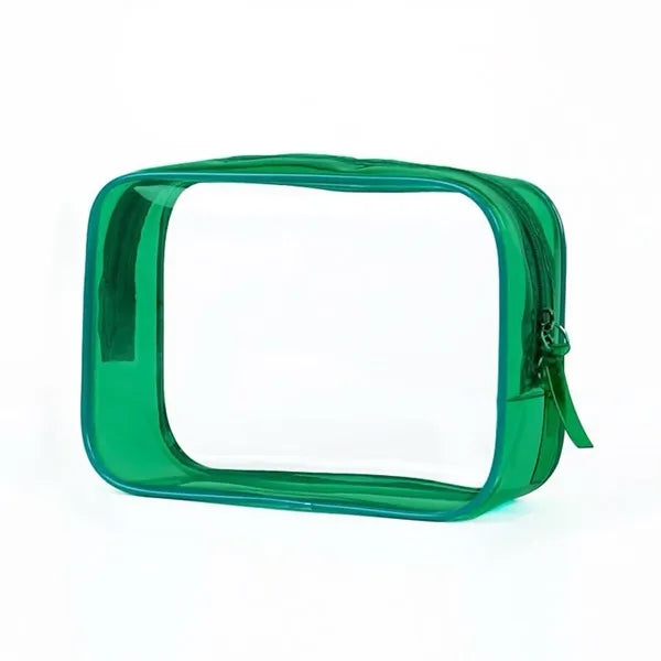 Transparent toiletries storage colorful travel bag cosmetics