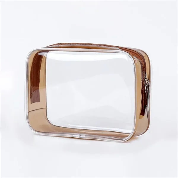 Transparent toiletries storage colorful travel bag cosmetics