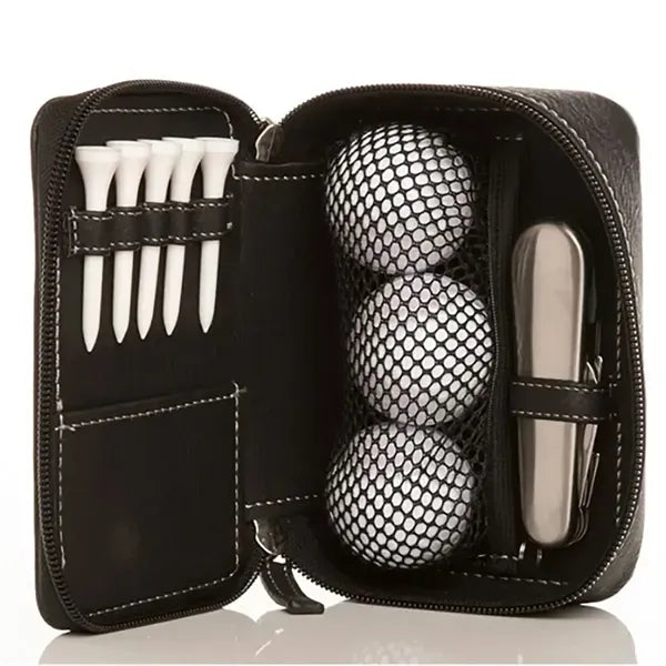 Mini Portable Golf Club Leather Bag