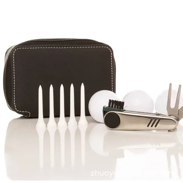 Mini Portable Golf Club Leather Bag