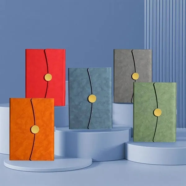 A5 Lined Leather Journal Notebook Set