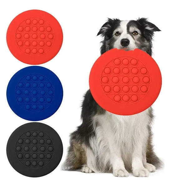 Silicone Pop Stress Reliver Flying Disc