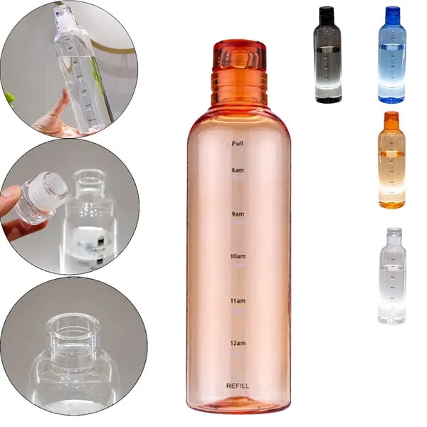 Transparent Straight Drinking Bottle