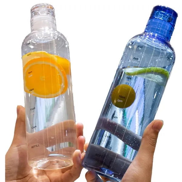 Transparent Straight Drinking Bottle
