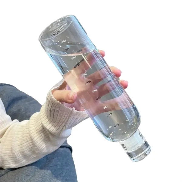 Transparent Straight Drinking Bottle