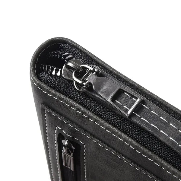 Pu Leather Purse With Zipper