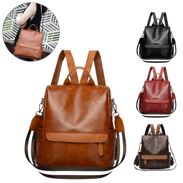 Leather Travel Backpack