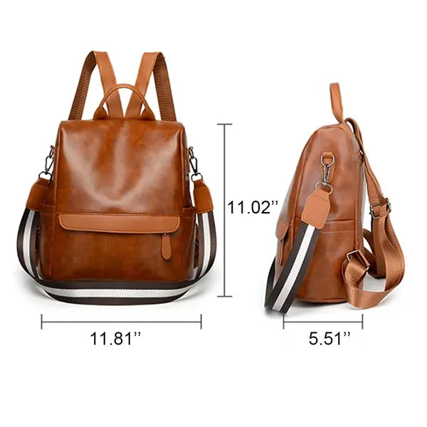 Leather Travel Backpack