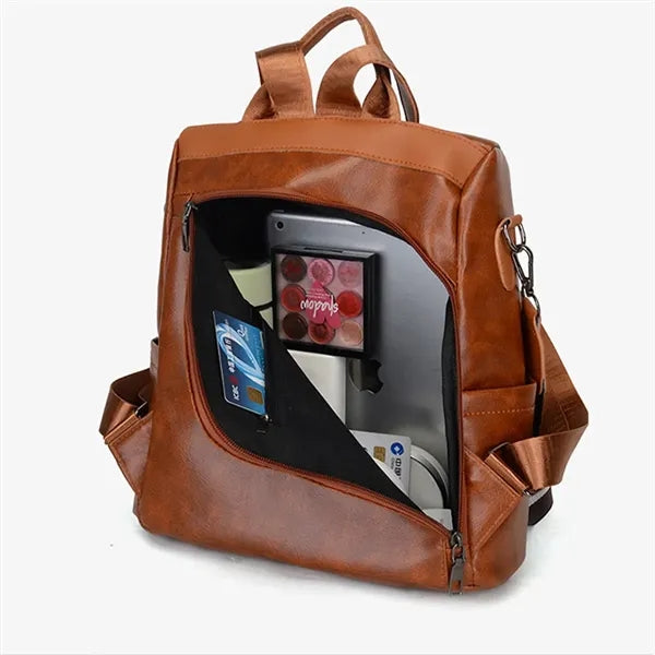 Leather Travel Backpack