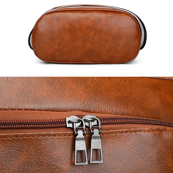 Leather Travel Backpack