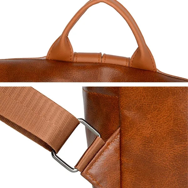 Leather Travel Backpack