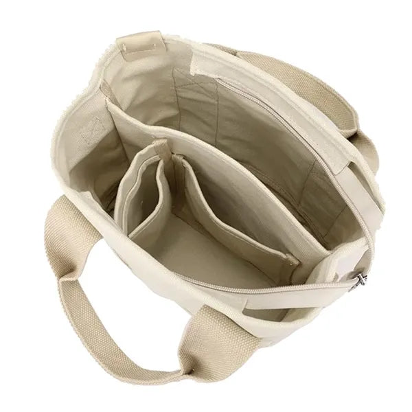 Canvas Crossbody Tote Bag