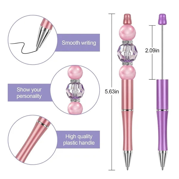 Plastic Diy Beadable Ballpoint Pens