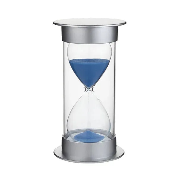 Fall-proof Silver Cover Hourglass Timer Quicksand Bottle