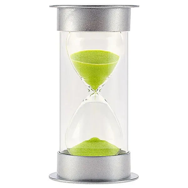 Fall-proof Silver Cover Hourglass Timer Quicksand Bottle