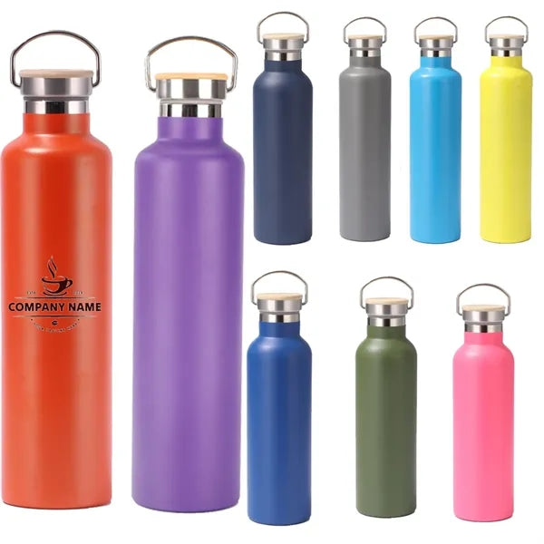 25oz Sports Water Bottle with Bamboo cap