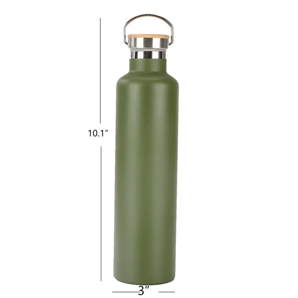 25oz Sports Water Bottle with Bamboo cap
