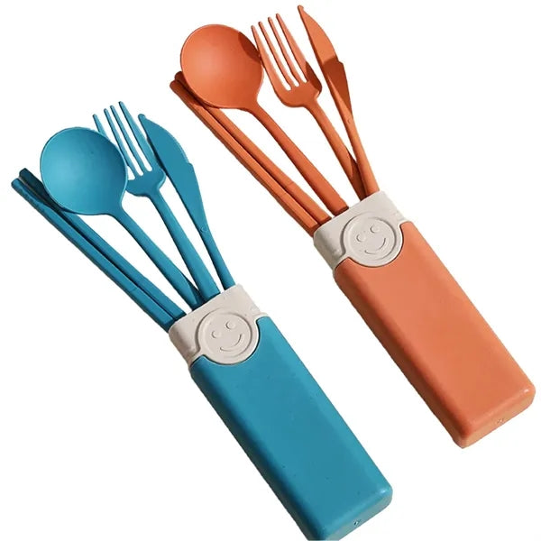 Portable Tableware Set With Storage Box