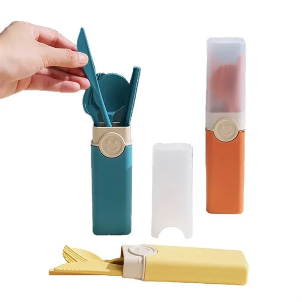 Portable Tableware Set With Storage Box