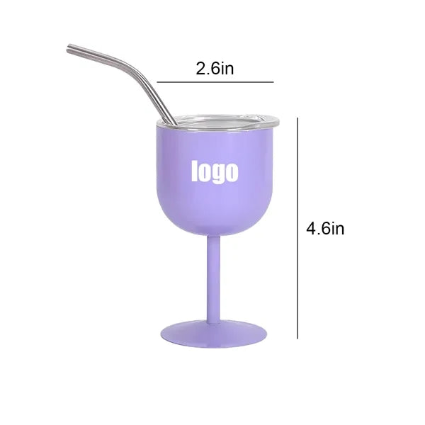 4Oz Mini Stainless Steel Wall Goblet Cup