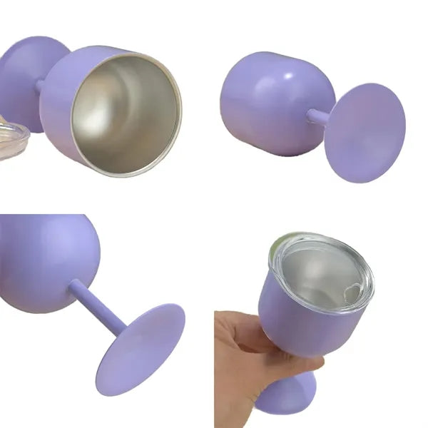 4Oz Mini Stainless Steel Wall Goblet Cup