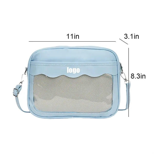 Transparent Window Crossbody Shoulder Bag