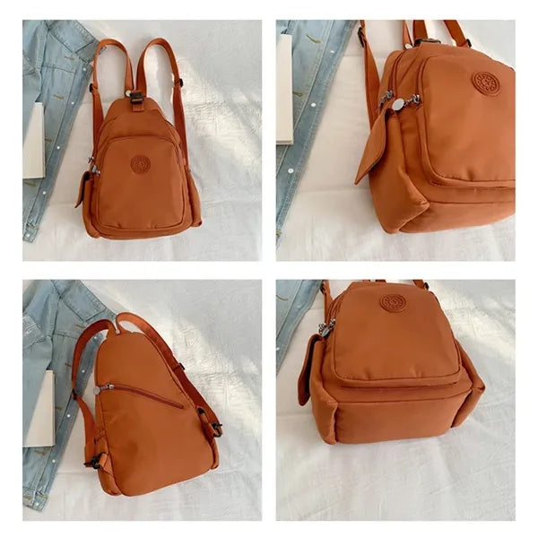 Split Strap Dual Use Leather Backpack