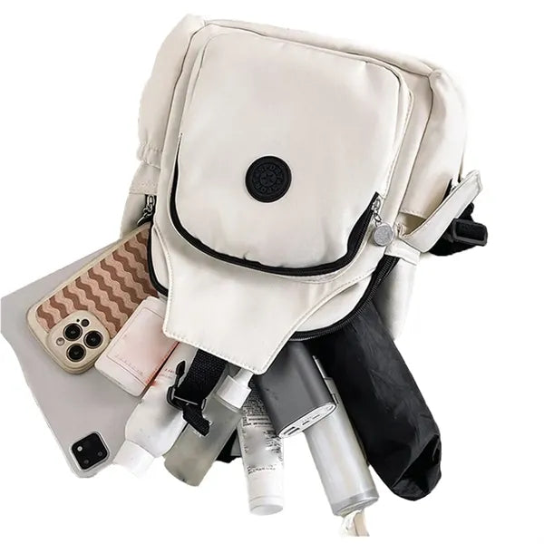 Split Strap Dual Use Leather Backpack