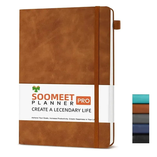 Portable Leather Hardcover Notebooks