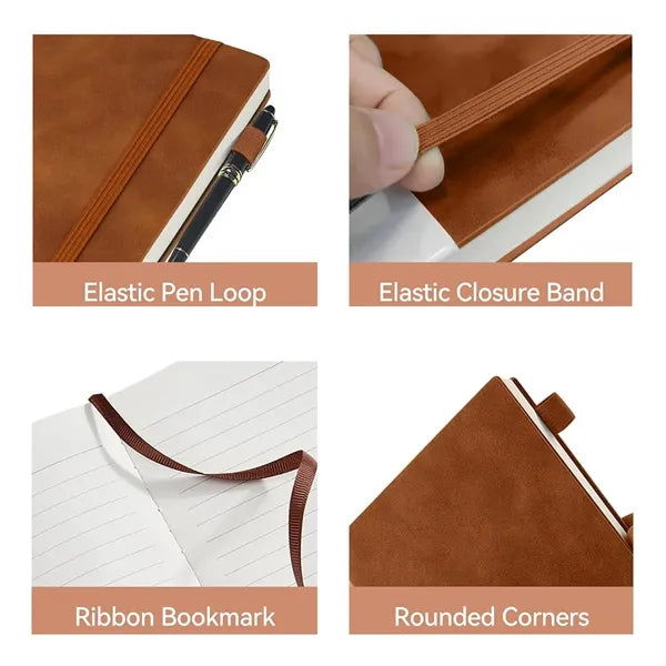 Portable Leather Hardcover Notebooks