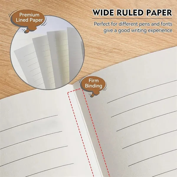 Portable Leather Hardcover Notebooks