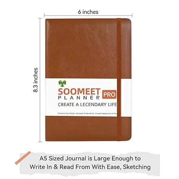 Portable Leather Hardcover Notebooks