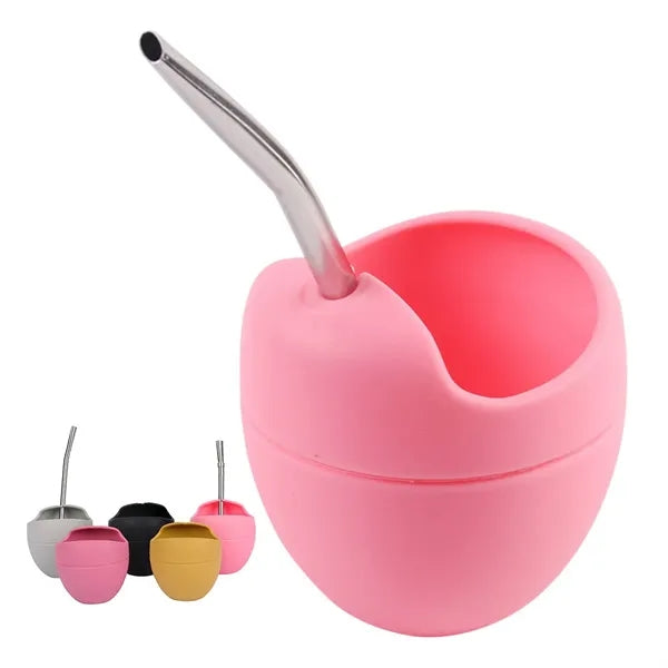 Mate Tea Mug With Stainless Steel Filter Straws
