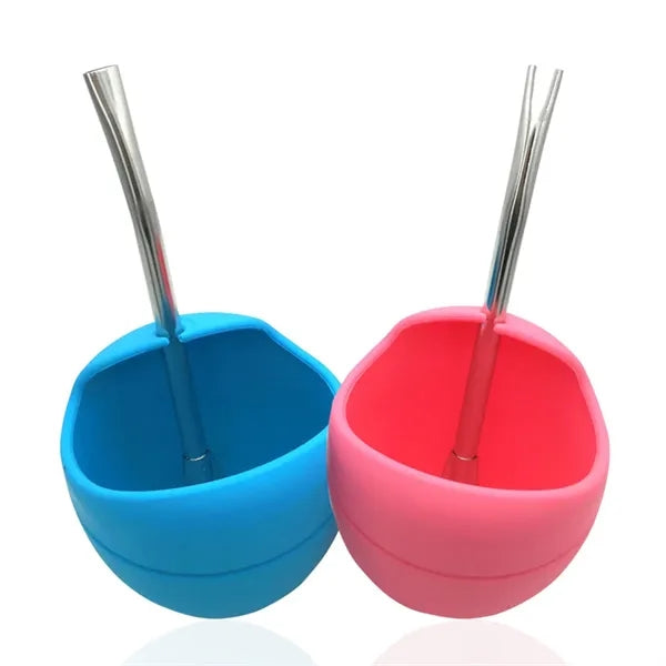 Mate Tea Mug With Stainless Steel Filter Straws