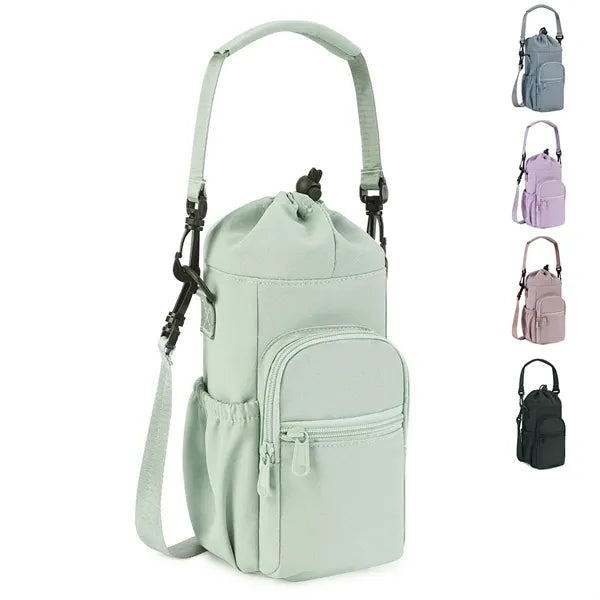 Water Bottle Carrier Bag With Phone Pocket