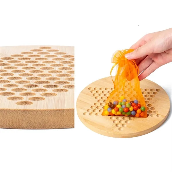 Wooden Family Checkers Game Set