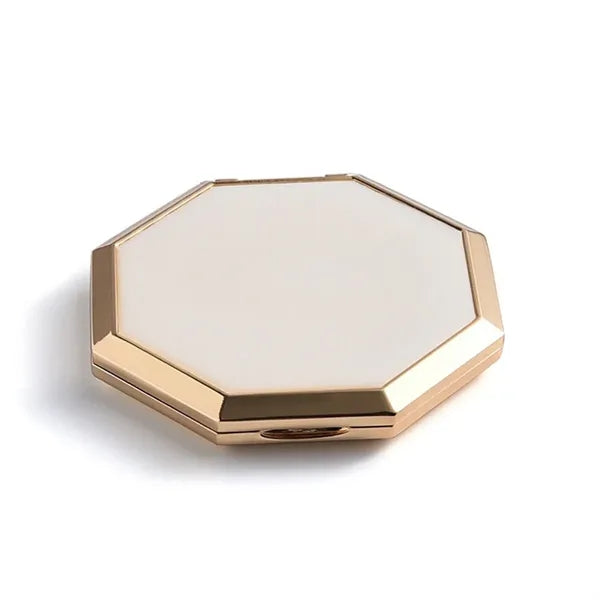 Polygonal Zinc Alloy Cosmetic Mirror