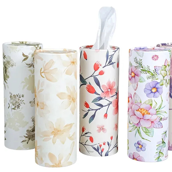 Round Bucket Car Tissue