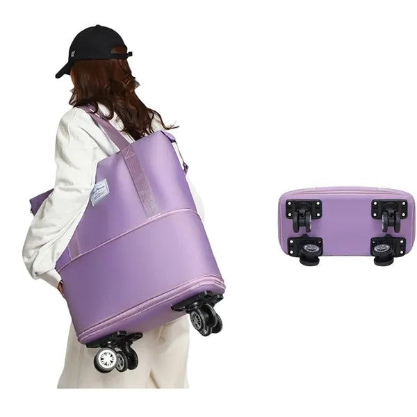 Expandable Duffel Bag With Universal Wheels