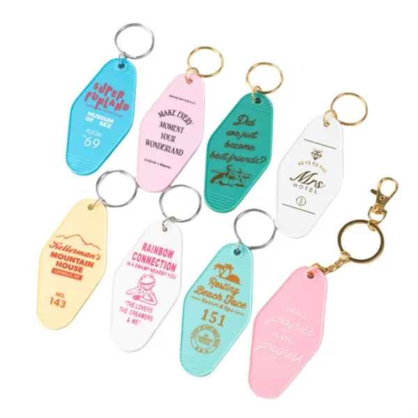 Plastic Rhombus Keychain