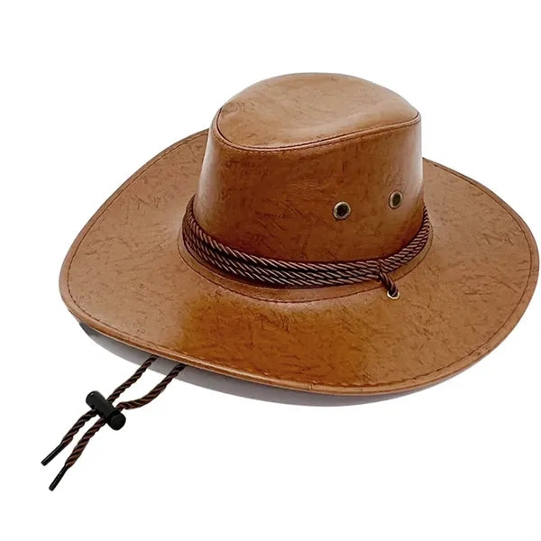Pu Leather Cowboy Hat