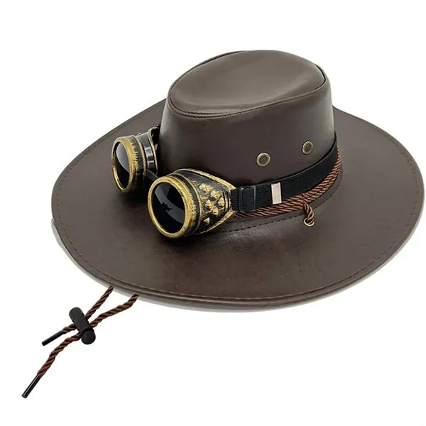 Pu Leather Cowboy Hat