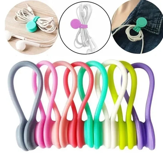 Silicone Magnetic Cord Winders Cable Ties