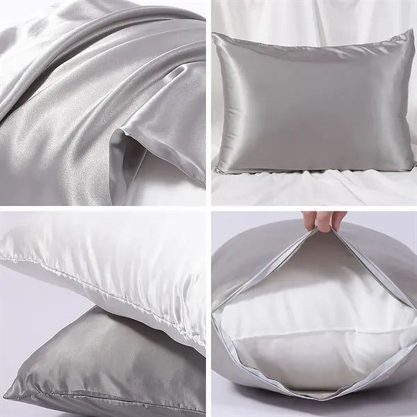 Satin Pillowcase for Sleeping Women W Envelope Closure Queen